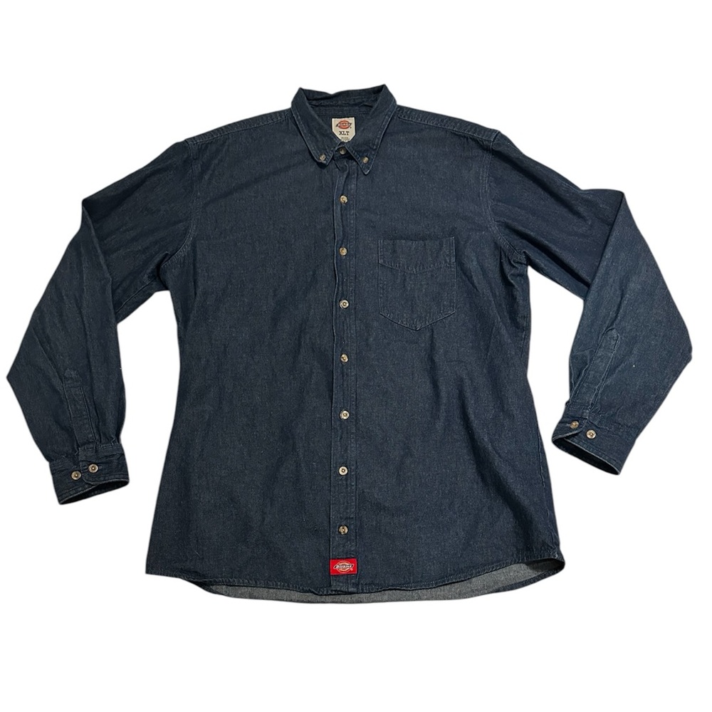 Dickies XLT Denim Button Down Work Shirt